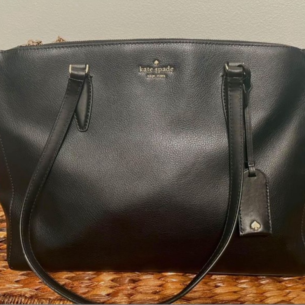 Kate Spade Dani Large Triple Compartment Satchel in Black